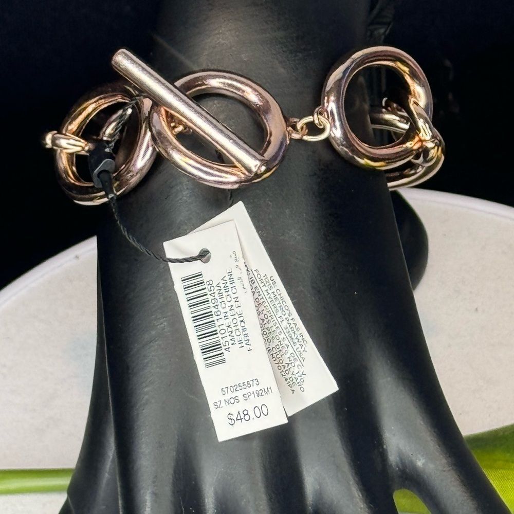 White House Black Market Bracelet  Rose Gold with Toggle Closure
